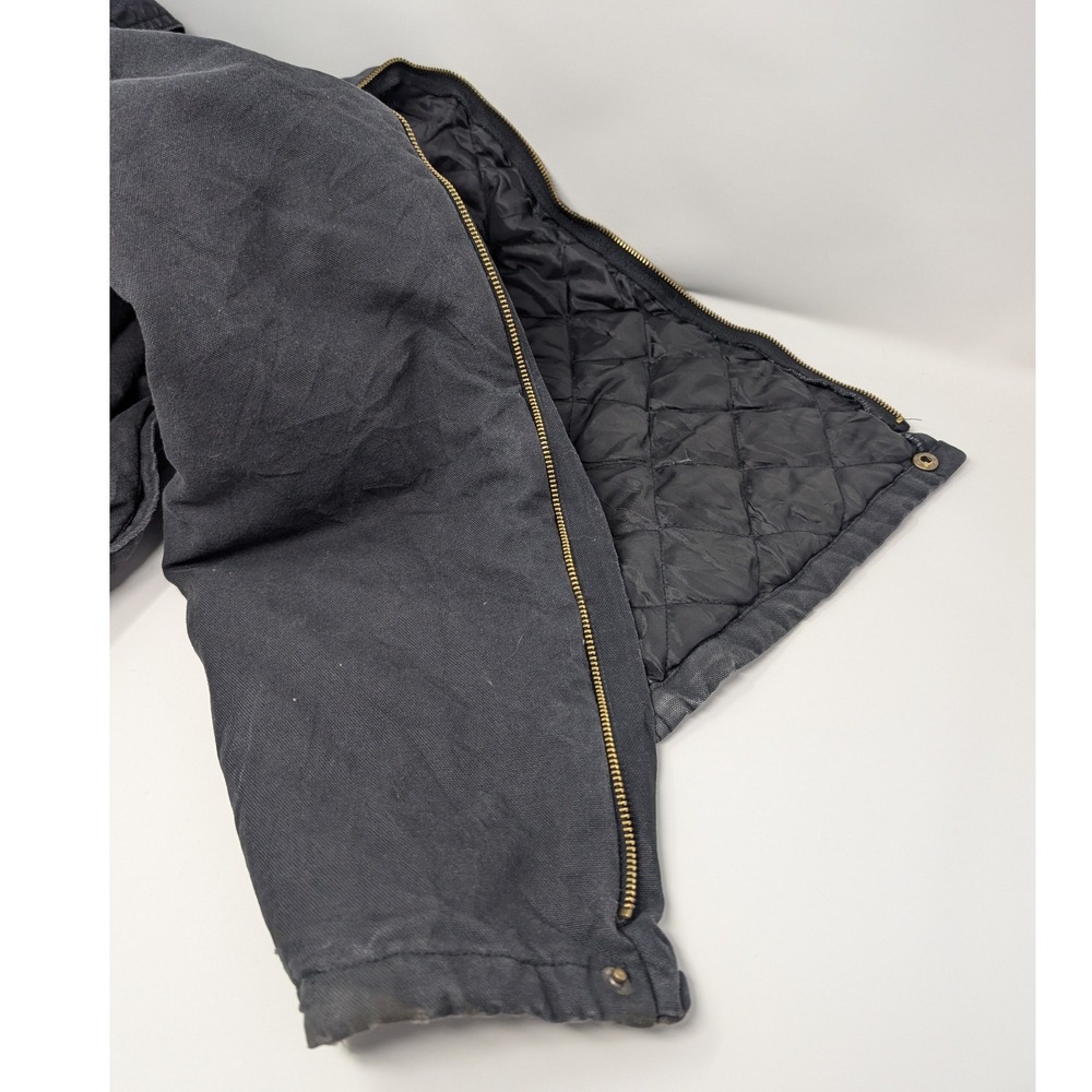 Dickies Black Quilted Insulated Zip Leg Overalls Mwn's 2XL Winter Workwear - Picture 11 of 12